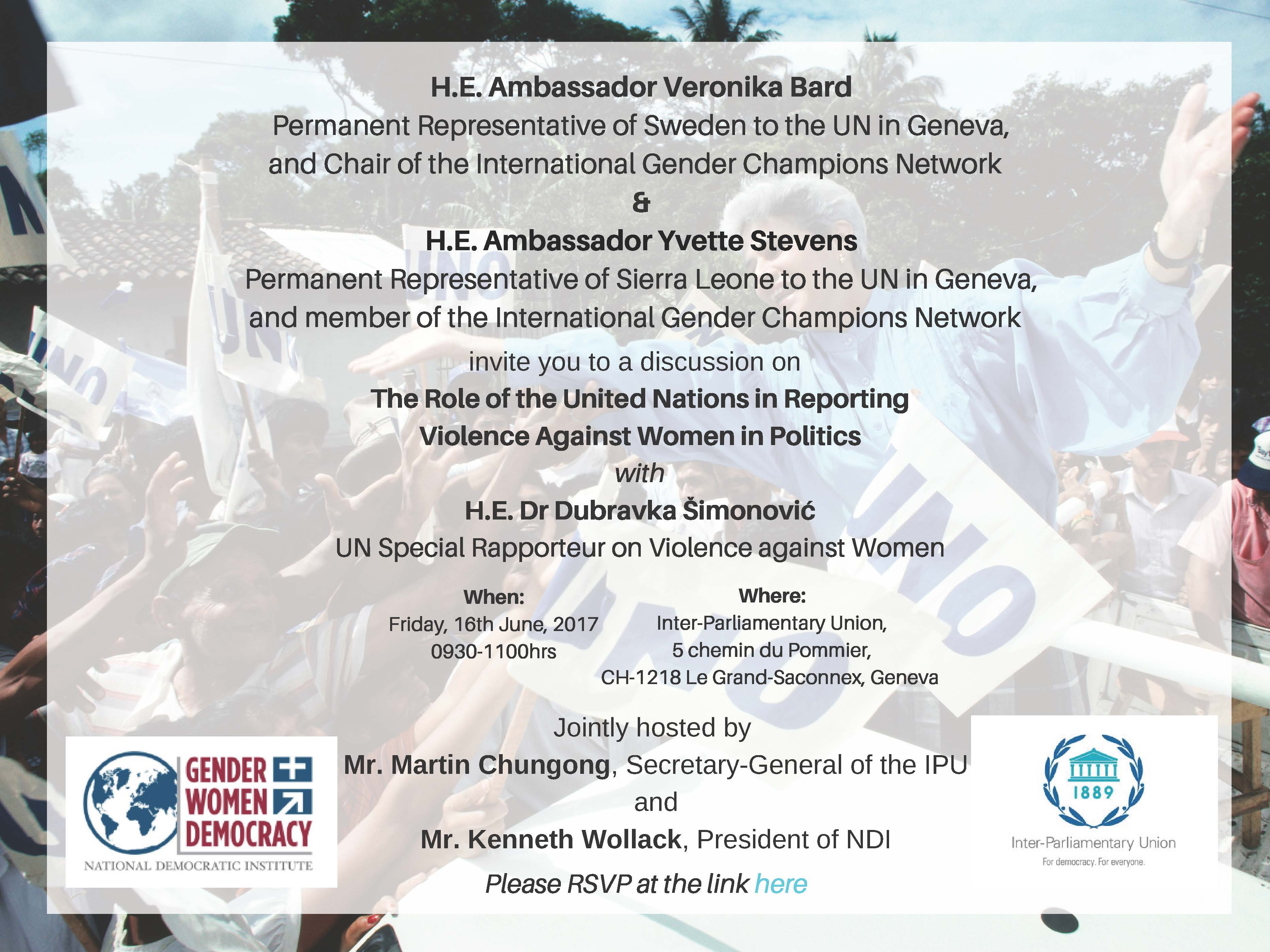 The Role of the United Nations in Reporting Violence Against Women in Politics