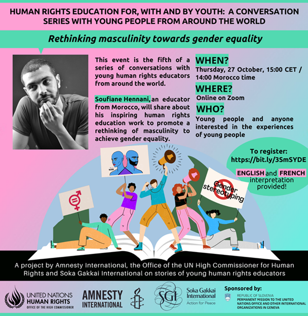 OHCHR, Amnesty International, Soka Gakkai International, the Permanent Mission of Slovenia to the UN in Geneva: Rethinking Masculinity towards Gender Equality through Human Rights Education