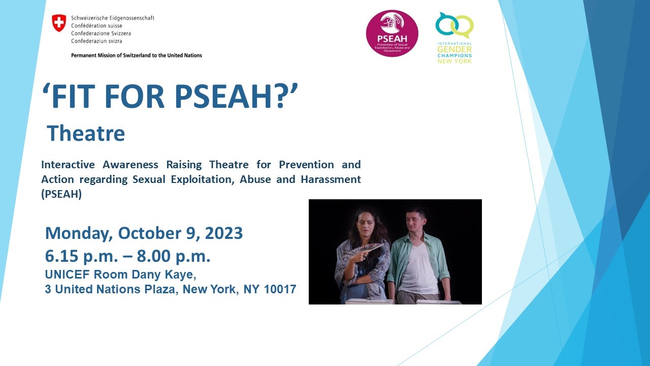 FIT FOR PSEAH? Interactive Awareness Raising Theatre 