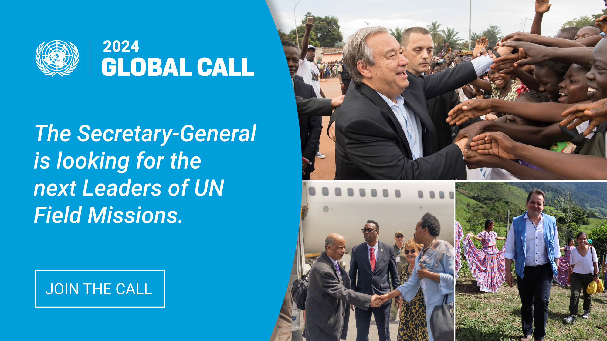 Secretary-General's Global Call for nominations for senior leadership positions in United Nations field missions