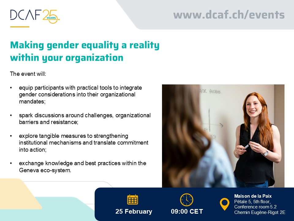 Making gender equality a reality within your organization
