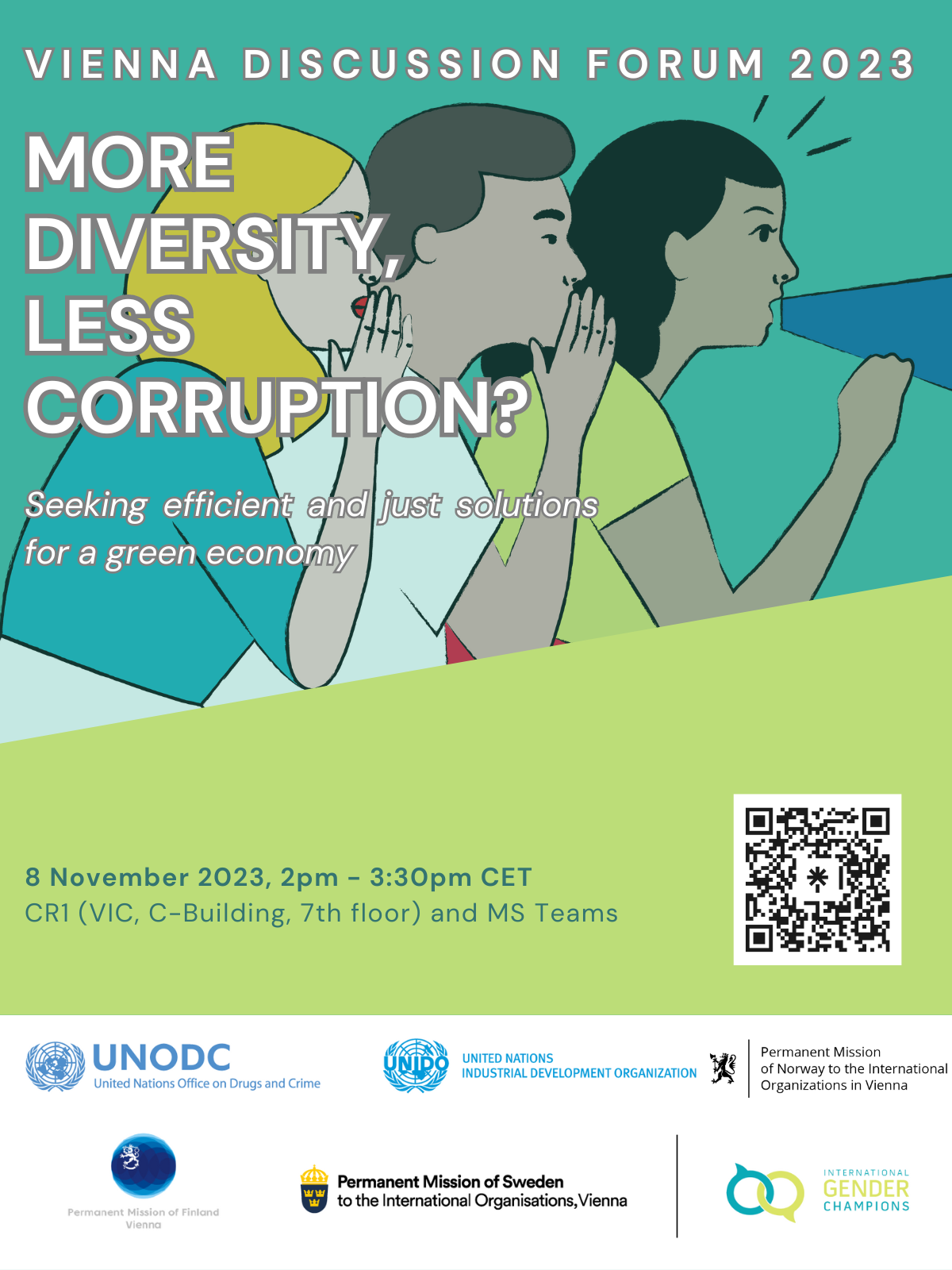 Vienna Discussion Forum 2023: More Diversity, Less Corruption? Seeking Efficient and Just Solutions for a Green Economy