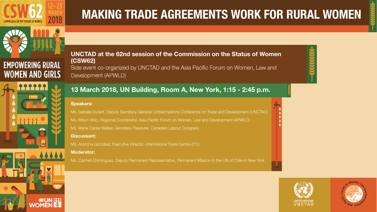 Making Trade agreements work for rural women