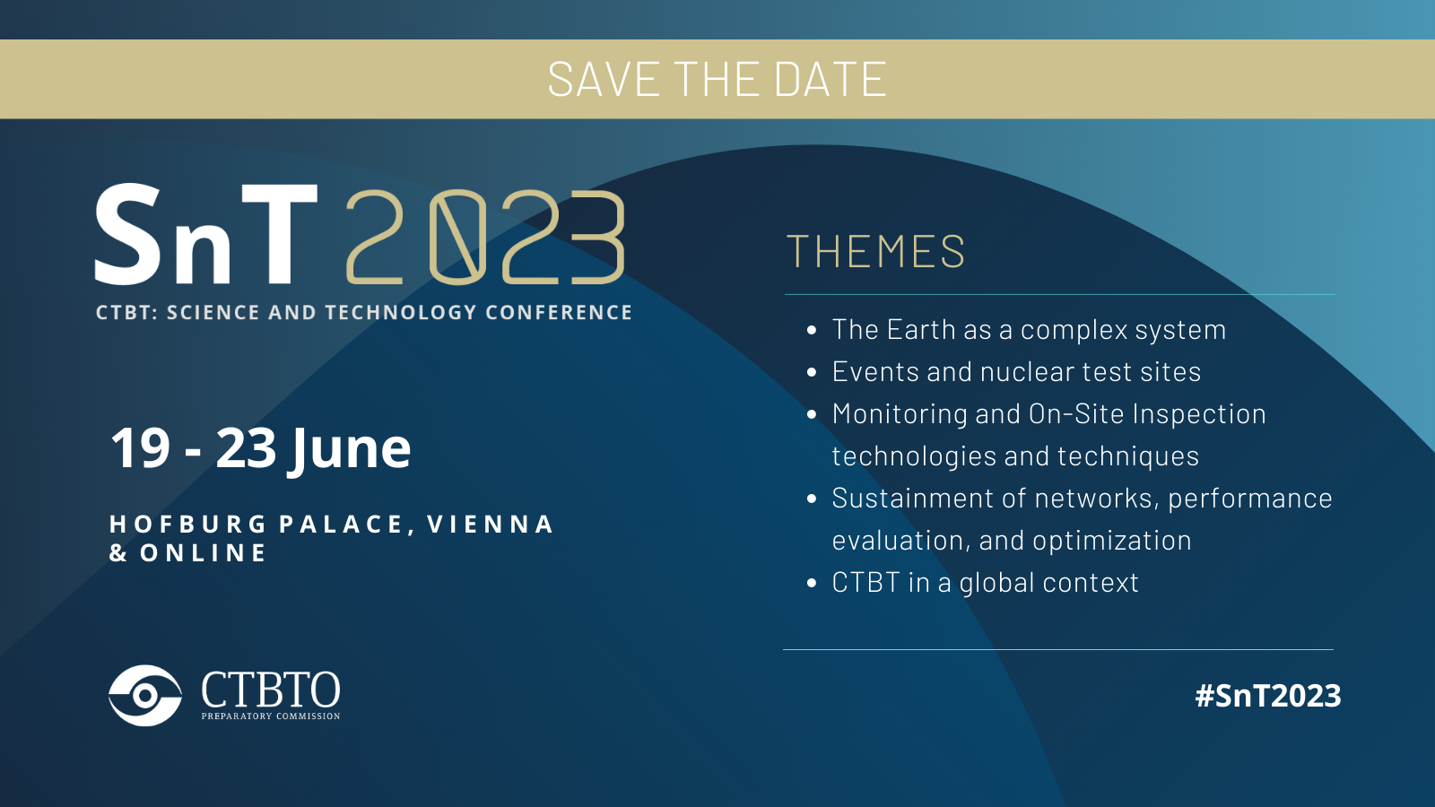 CTBT: Science and Technology Conference 2023 (SnT2023) 