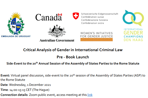 Critical Analysis of Gender in International Criminal Law