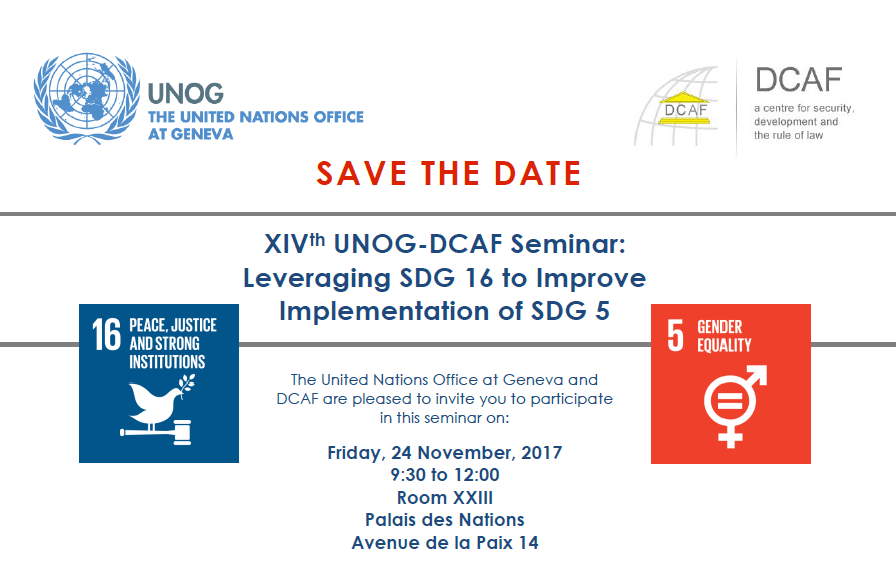 Leveraging SDG16 to Improve Implementation of SDG5