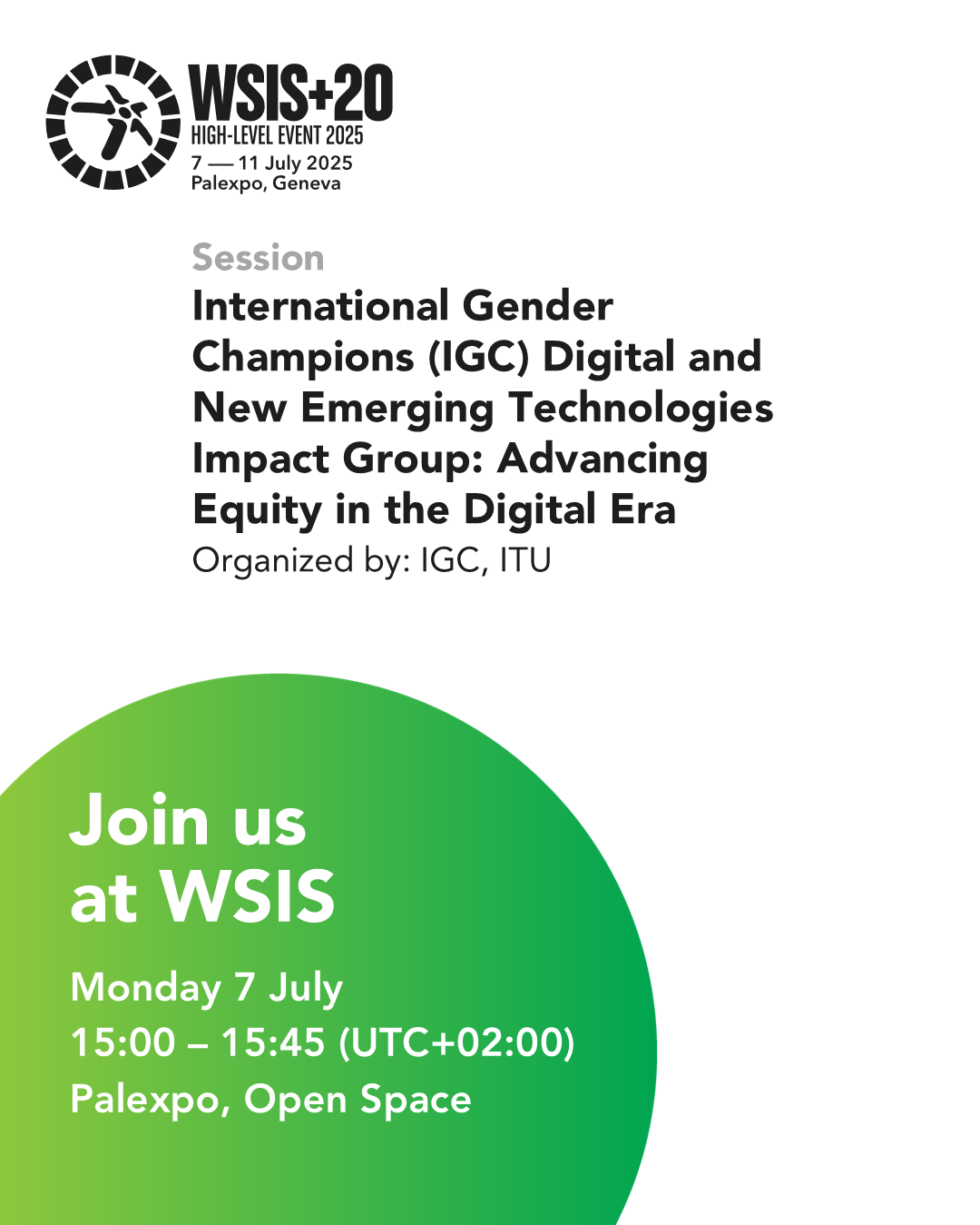 International Gender Champions (IGC) Digital and New Emerging Technologies Impact Group: Advancing Equity in the Digital Era