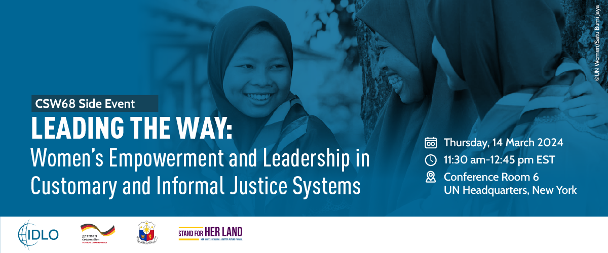Leading the Way: Women’s Empowerment and Leadership in Customary and Informal Justice Systems