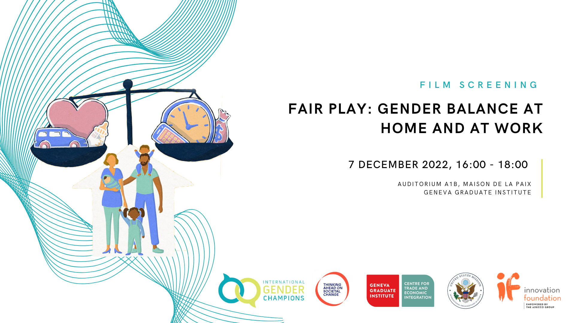 IGC, TASC Platform, US Permanent Mission and Adecco: Film Screening - Fair Play: Gender Balance at Home and at Work
