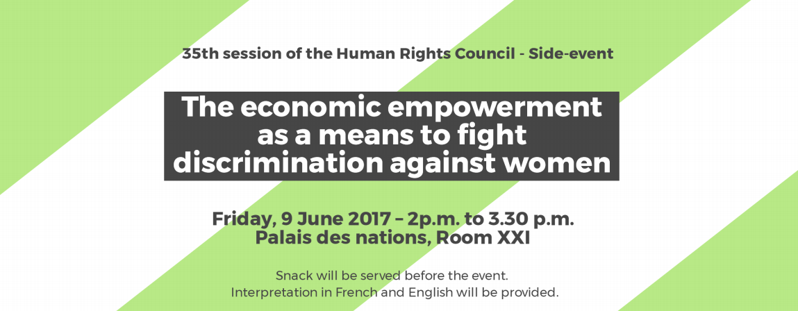 Women's economic empowerment / Autonomisation économique des femmes