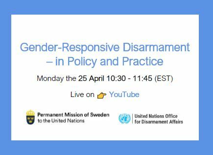Gender-Responsive Disarmament in Policy and Practice