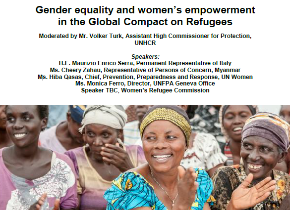 Gender equality and women’s empowerment in the Global Compact on Refugees