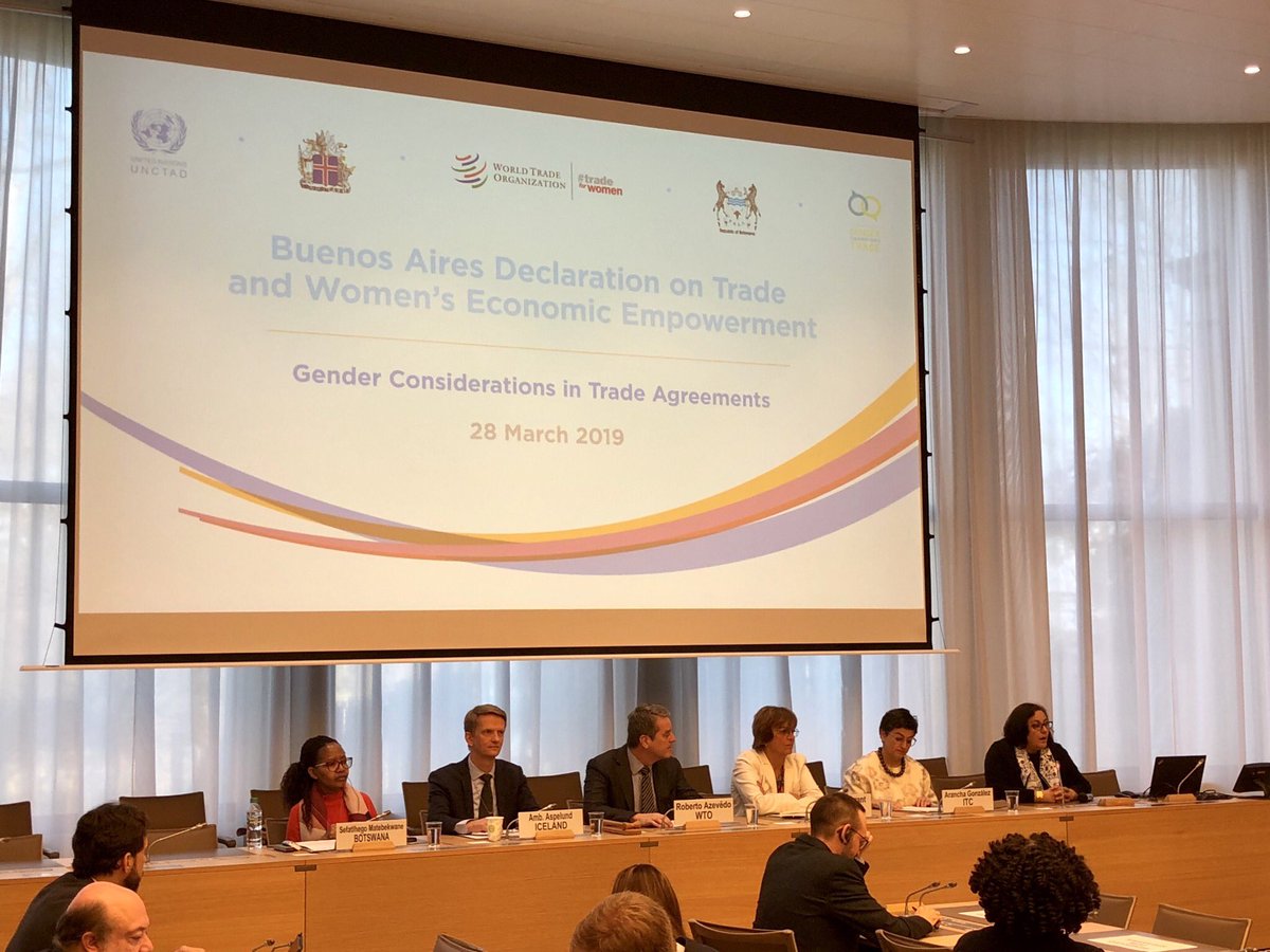 2017 Buenos Aires Declaration on Trade and Women’s Economic Empowerment should take credit for shift in attitudes