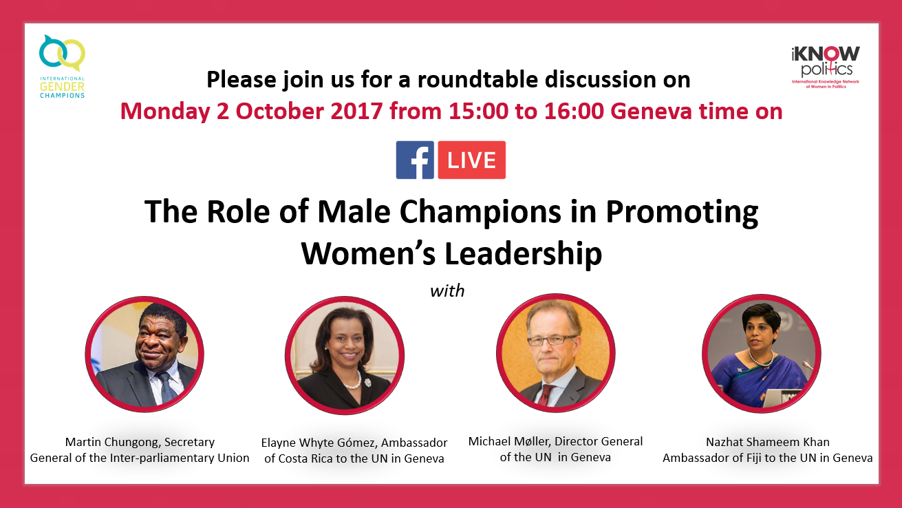 Facebook Live Discussion on Male Champions for Women's Leadership