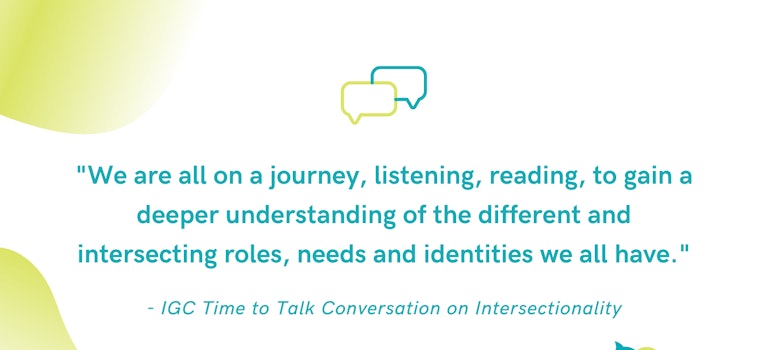 Positive first Time to Talk Conversation on Intersectionality Positive first Time to Talk Conversation on Intersectionality