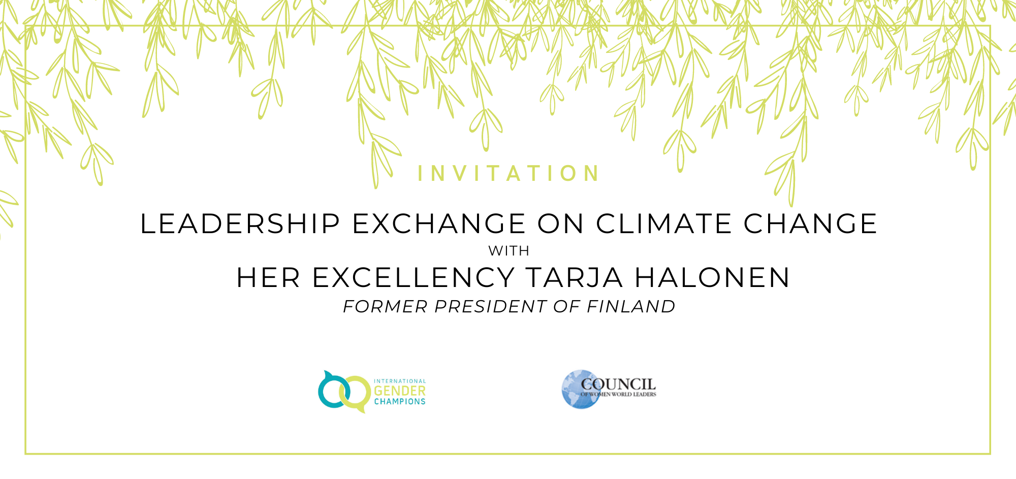 Leadership Exchange with Tarja Halonen, former President of Finland