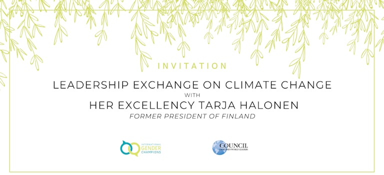 Leadership Exchange with Tarja Halonen, former President of Finland