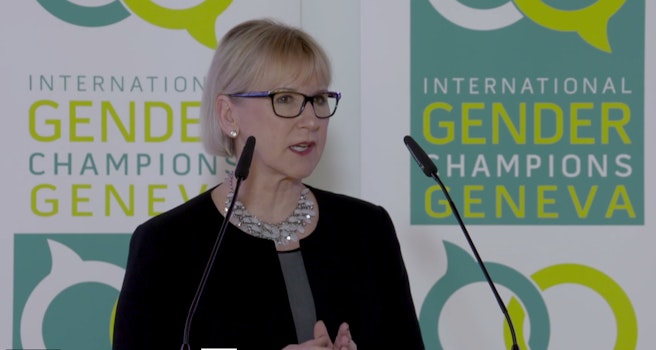 Foreign Minister Margot Wallström on "What difference does a feminist policy make?"