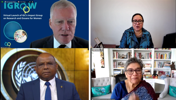 The IGC network launches new Impact Group on Research and Oceans for Women co-chaired by ISA Secretary-General and Ambassador Tone of Tonga