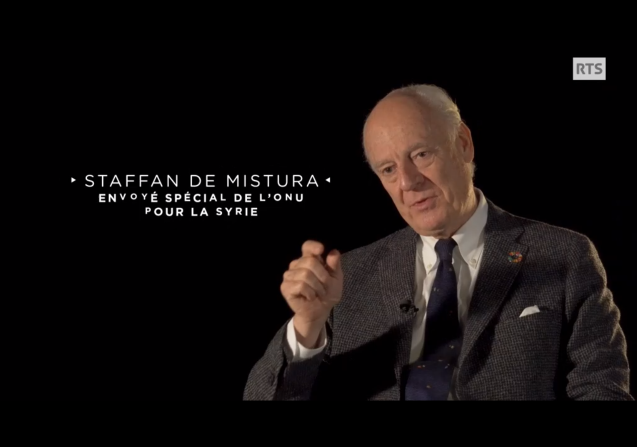 Staffan de Mistura s'engage pour la participation des femmes syriennes dans les négocations pour la paix en Syrie - VIDEO