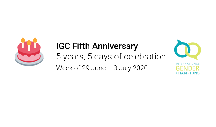 The International Gender Champions initiative celebrates its five-year anniversary