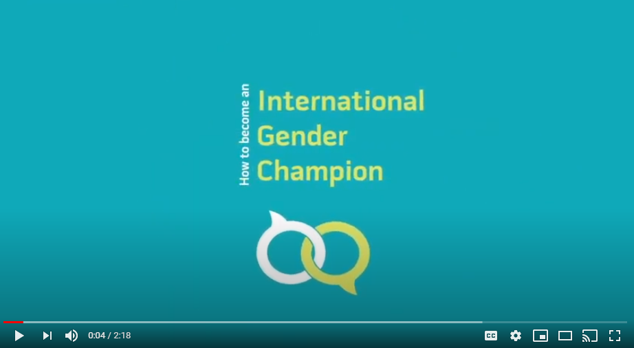 How to become an International Gender Champion