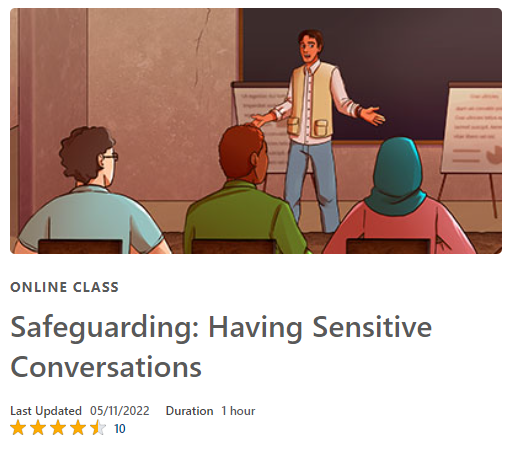 Mercy Corps' Online Class: Safeguarding: Having Sensitive Conversations