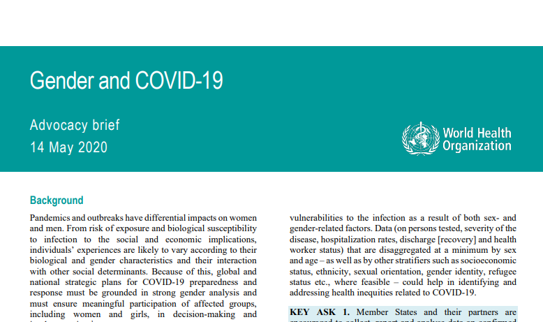 Gender and COVID-19