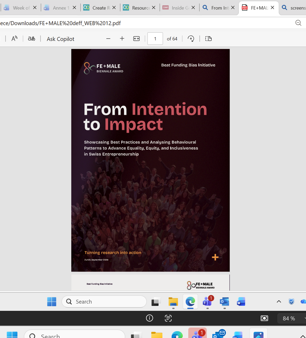From Intention to Impact: FE+MALE Showcasing Best Practices 
