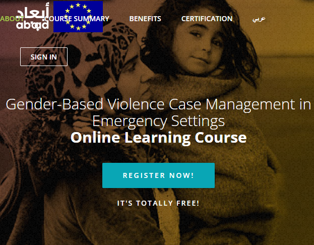 ABAAD - Resource Center for Gender Equality's Online Learning Course: Gender-Based Violence Case Management in Emergency Settings