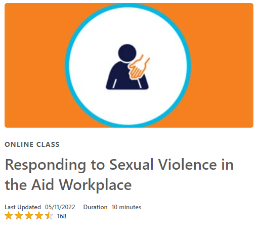 Insecurity Insight's Online Class: Responding to Sexual Violence in the Aid Workplace