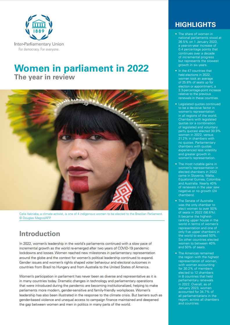 IPU - Women in parliament 2022: The year in review