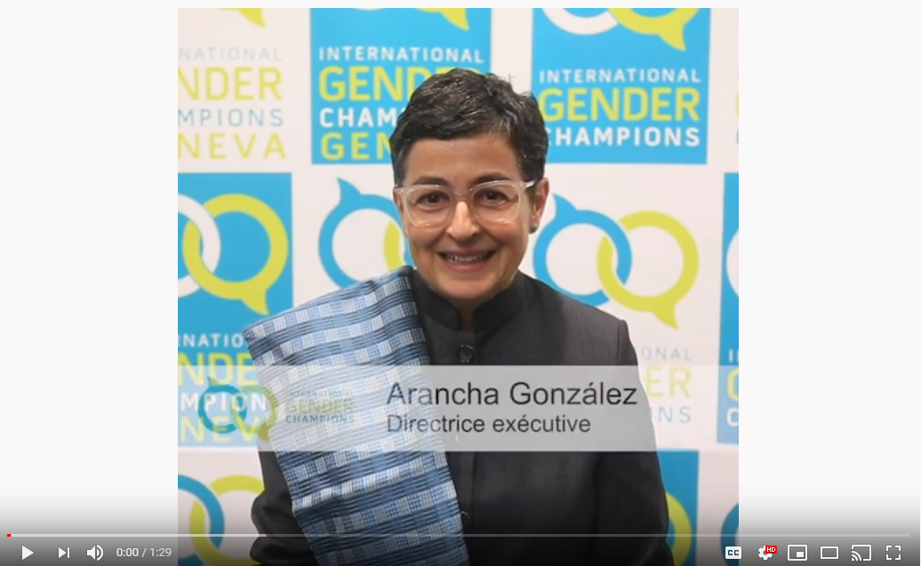Message vidéo de l'ancienne Présidente du Conseil Global IGC, Arancha González