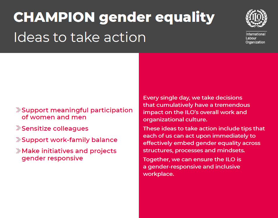 Take Action to Champion Gender Equality