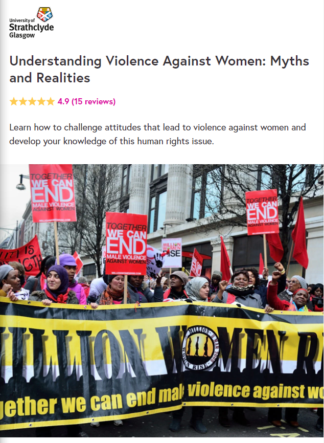 University of Glasgow's Online Course: Understanding Violence Against Women: Myths and Realities